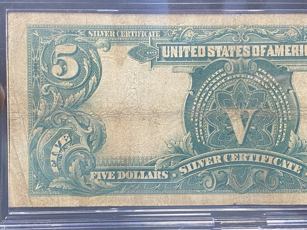 1899 $5 Indian Chief Silver Certificate Large Size Note