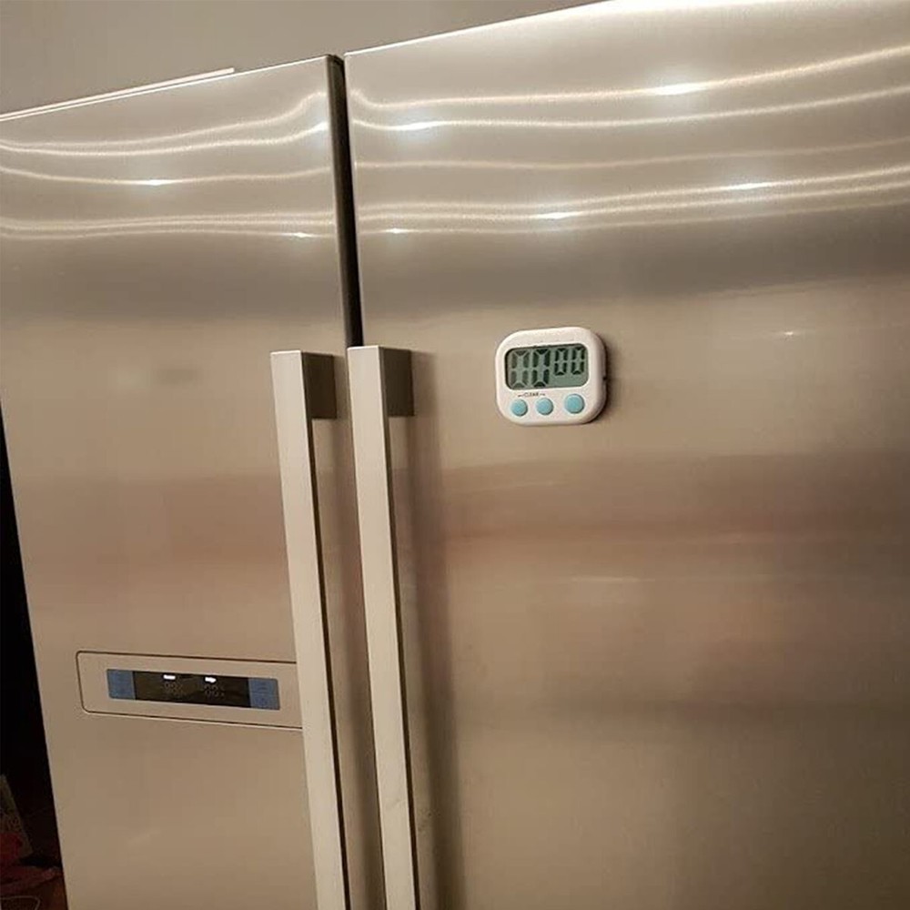 Super Loud LCD Kitchen Timer Dual Countdown Cooking Timer Loud Alarm