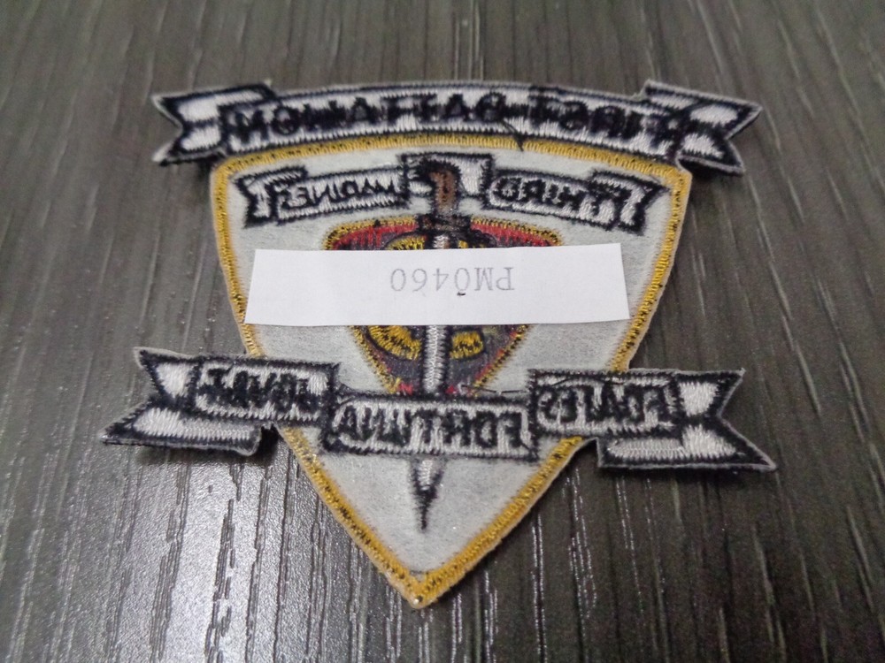 US MARINE CORPS FIRST BATTALION THIRD MARINE REGIMENT PATCH (MC3)