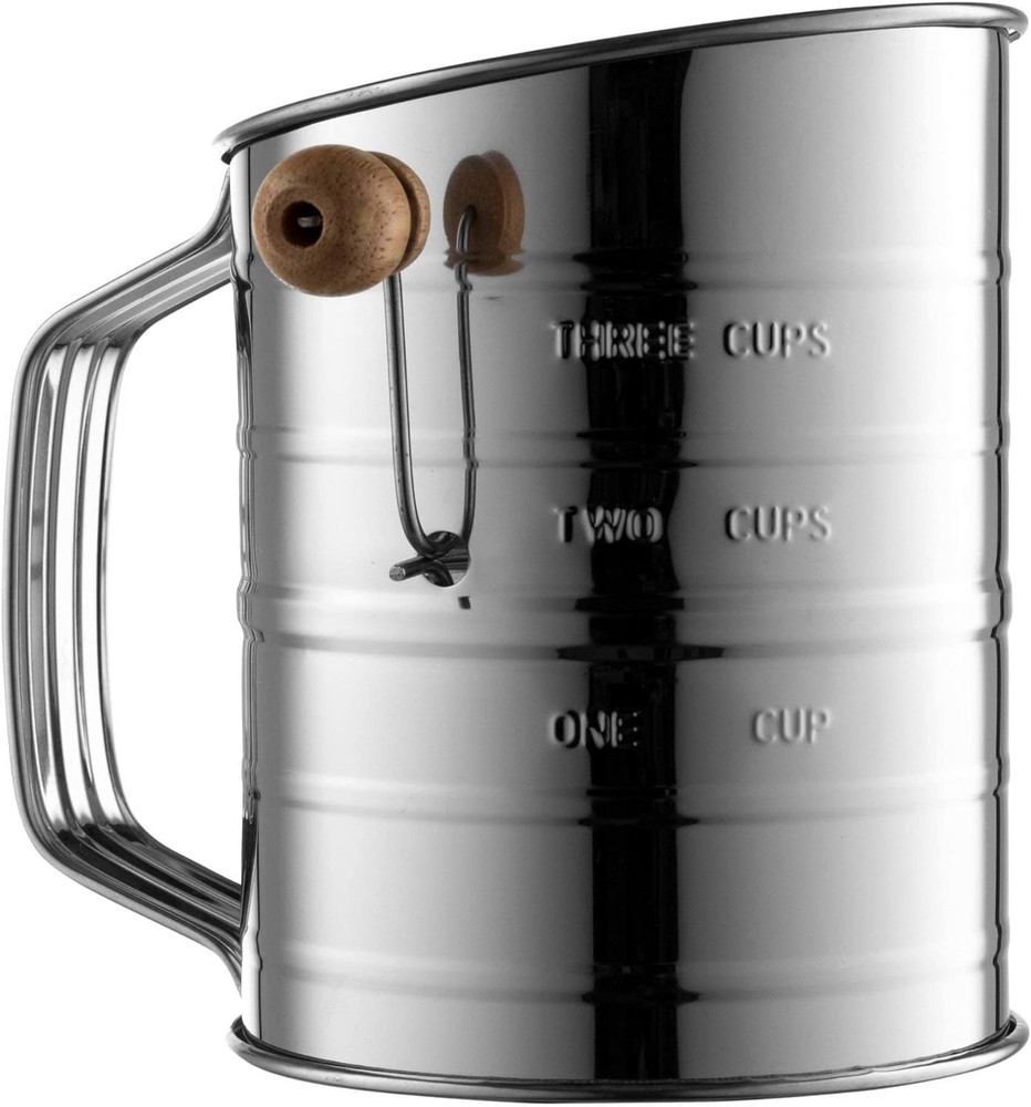 Compact 5 Cup Flour Sifter for Precision Sifting