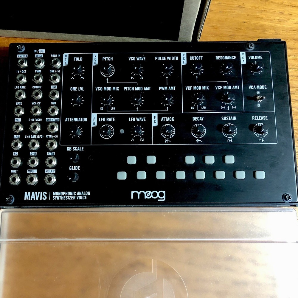 Moog Mavis Synthesizer Fully Built with Box, Safeguard, Patch Sheets/cable,Power