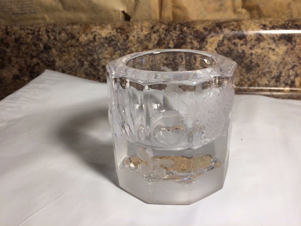 Studio Nova Heavy Crystal Pinecone ~ Fall Candle Holder