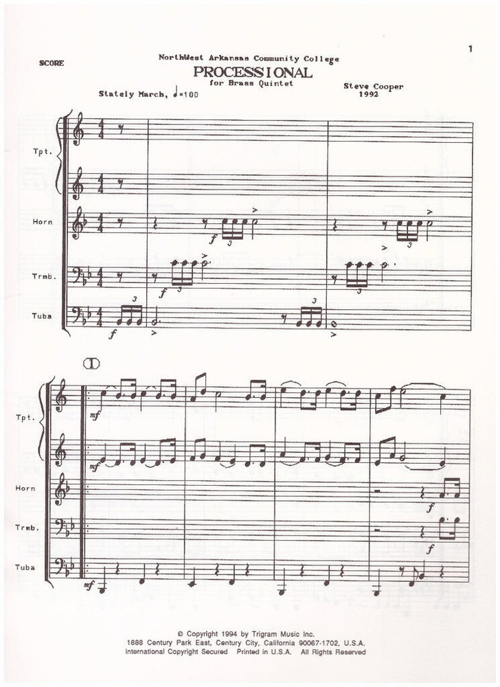 Brass Quintet, The Classics Sheet Music Bundle #2