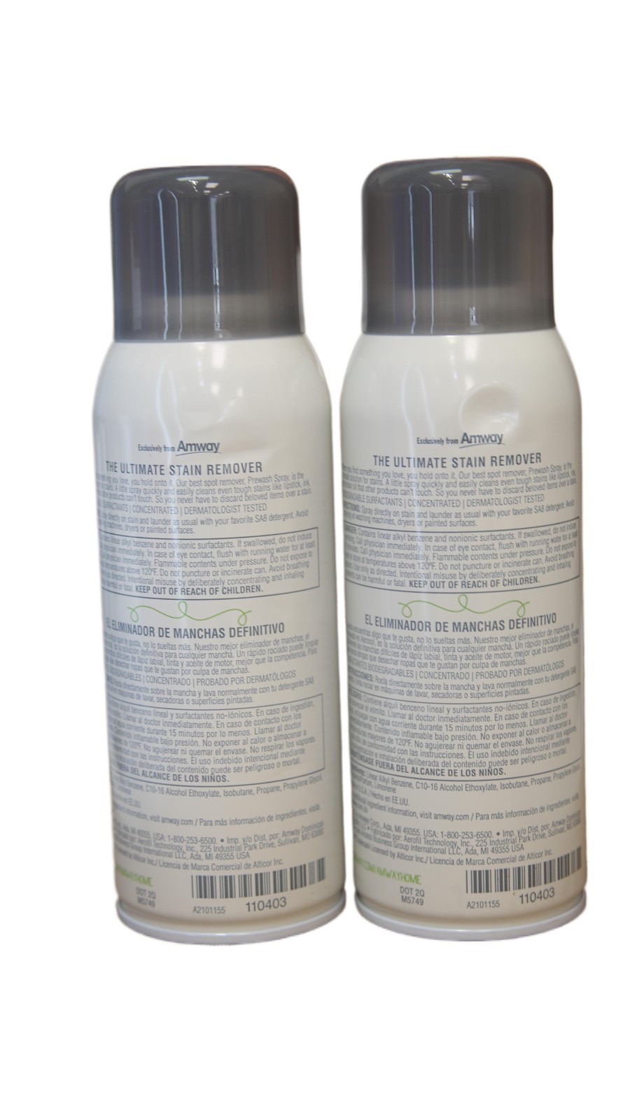 Lot of 2 Amway Home Prewash Spray 12.3oz Ultimate Stain Remover