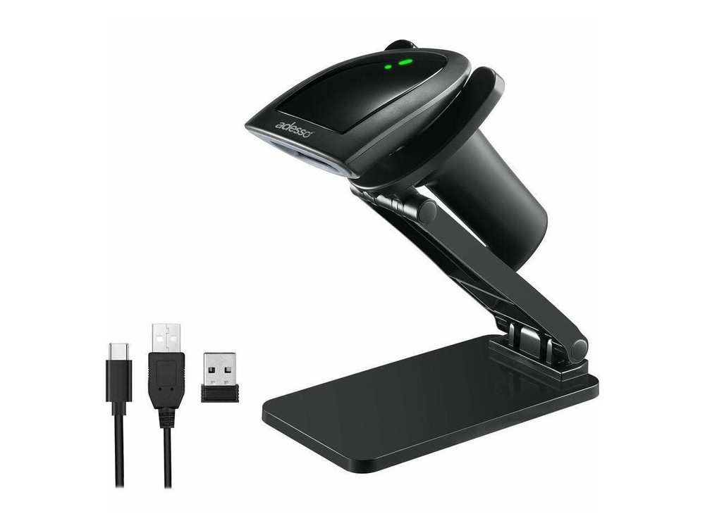 Adesso NuScan 2900 Bluetooth and Wireless 2D Barcode Scanner - Wireless Connecti