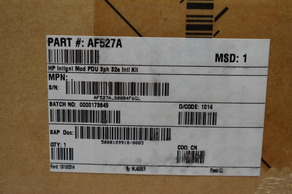 HP INTELLIGENT MOD 32A 3PHASE INTL PDU, AF527A