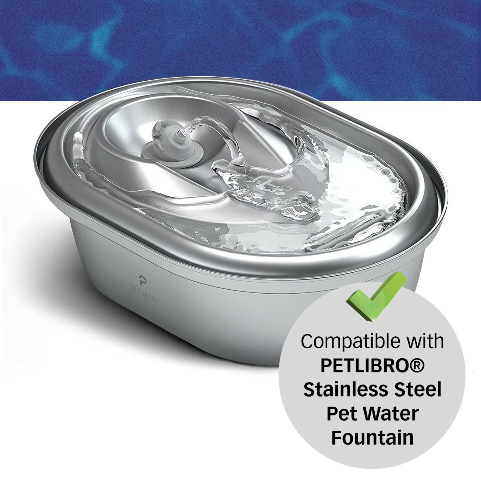 Water Filters & Pre-Filter Sponges For PETLIBRO® Stainless Steel, 12 Pack