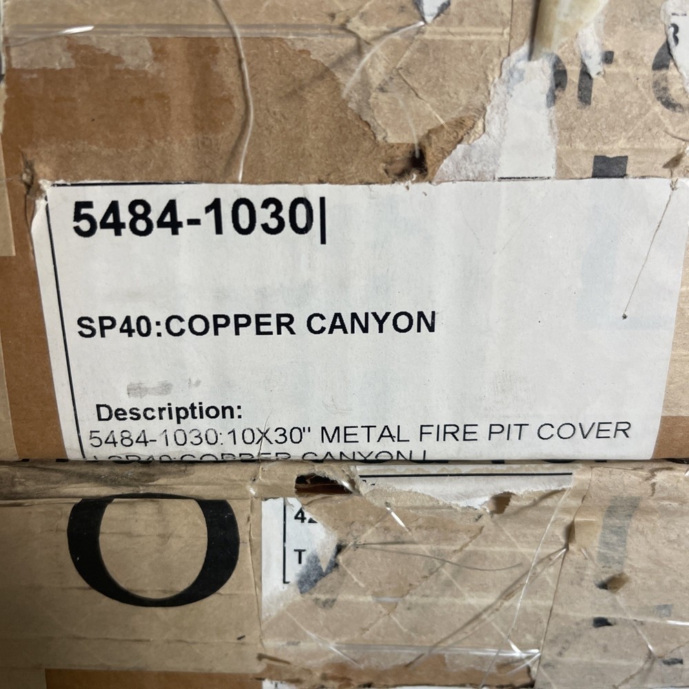 OW Lee Rectangle Fire Pit Flat Cover for 10" x 30" Burner