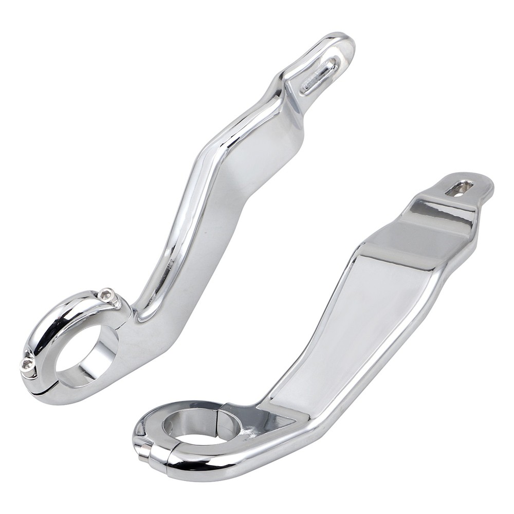 Left Right Front Chrome Fairing Support Bracket Mount Kit For Harley Road Glide
