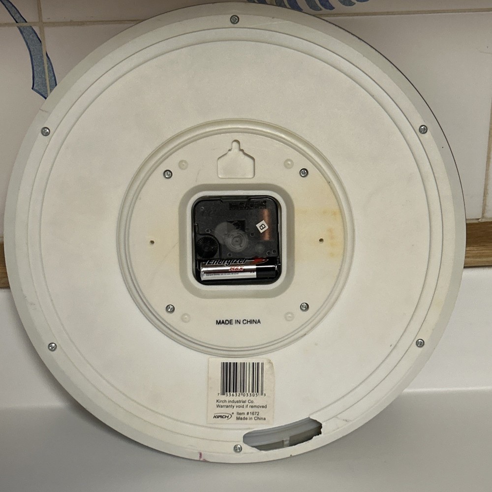 Vintage KIRCH Every Second Numbered Silver Clock Tested