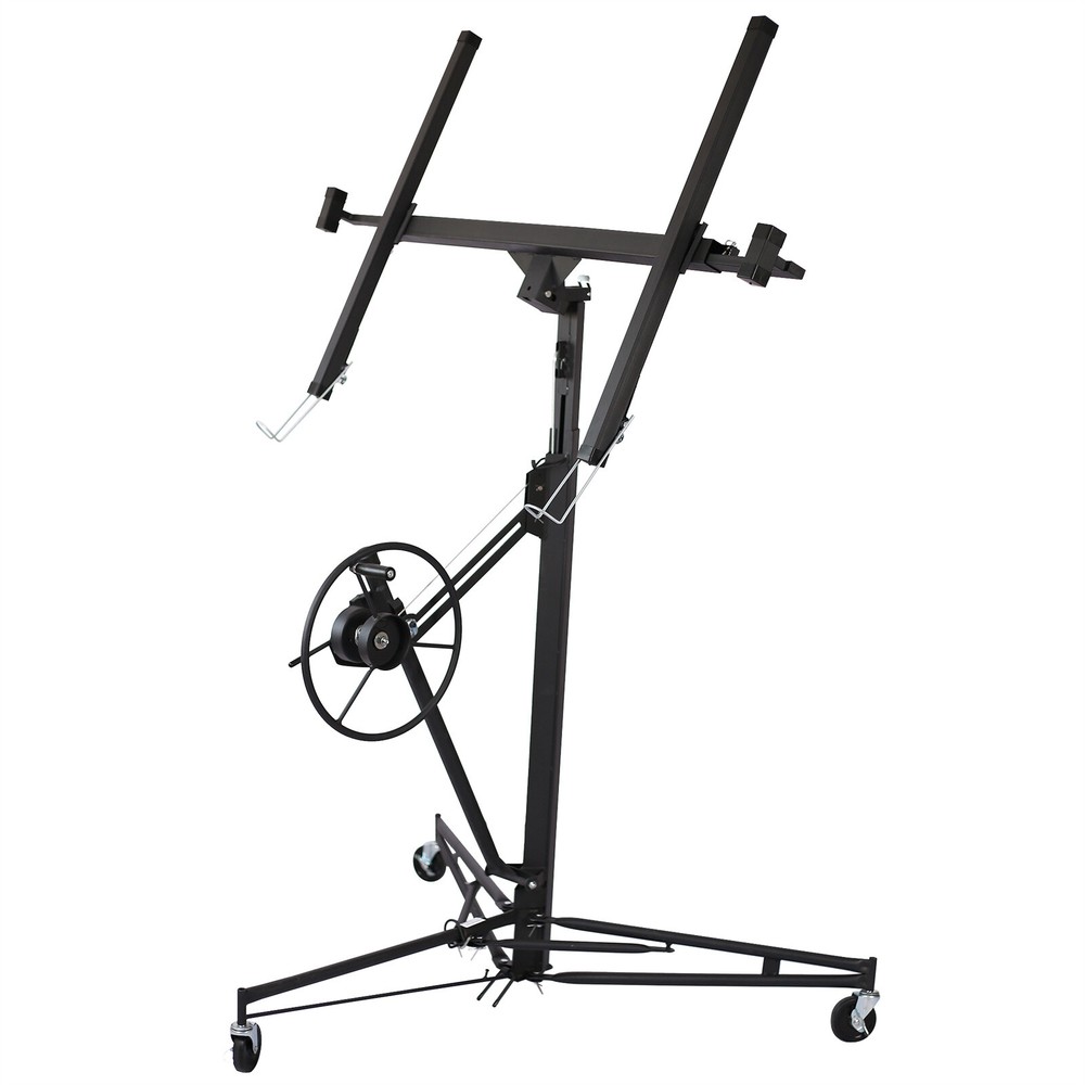 11' Drywall Lift Panel Hoist Jack Lifter Construction Tools with Adjustable Arm