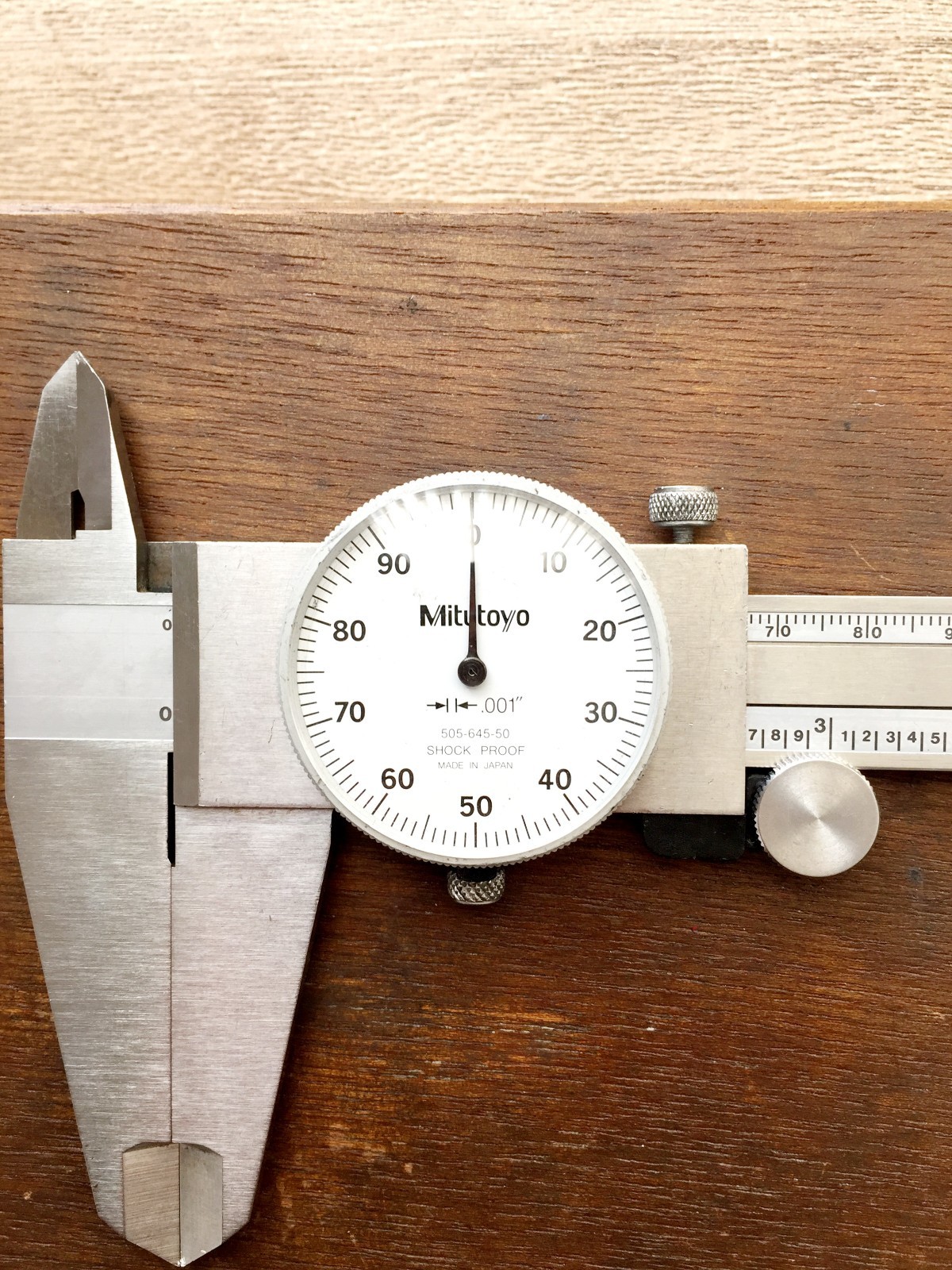 Mitutoyo Dial Caliper 12" Calibrated 505-645-50 .001" With Case Made In JAPAN