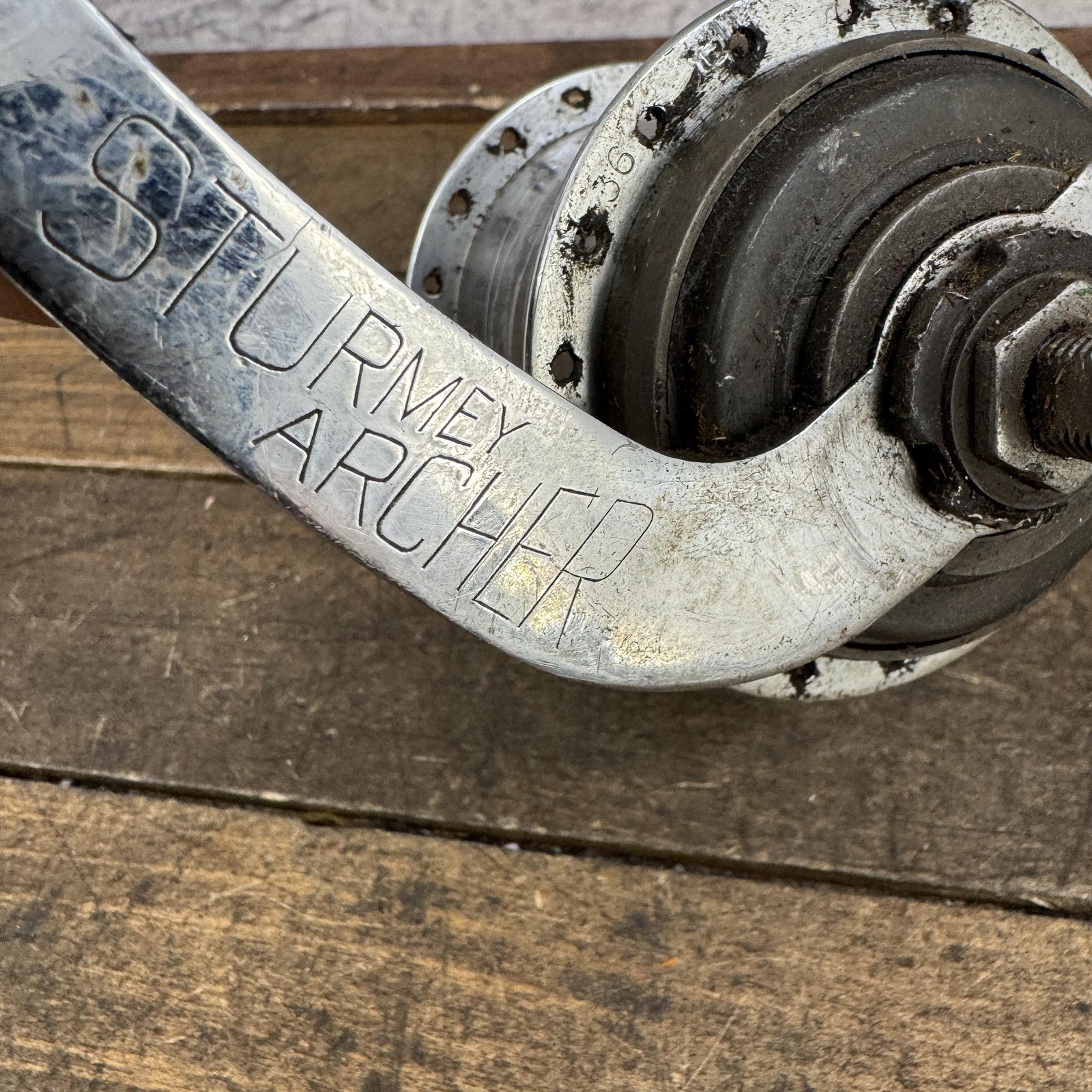 Vintage Sturmey Archer TCW Hub 36h 3 Speed Coaster Brake 1956 England