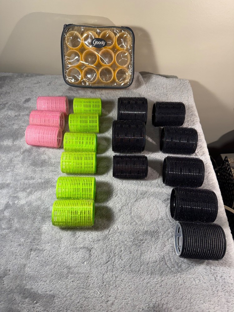 Self-Grip Hair Rollers 29 Pieces Various Sizes