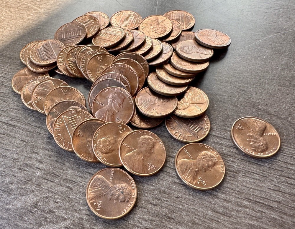 1981-D Lincoln Cent Roll Brilliant Uncirculated