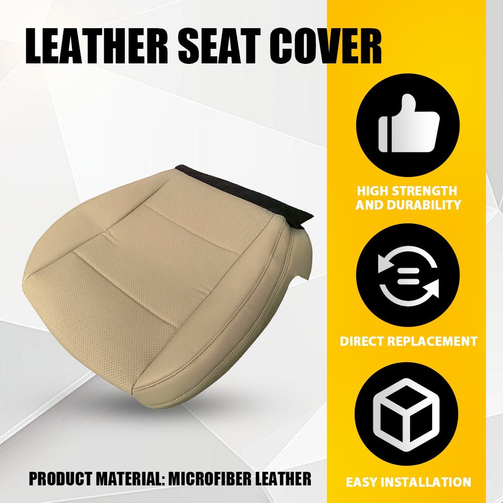 For 2015-2019 Subaru Outback Driver Perforated Leather Bottom Seat Cover TAN EXR
