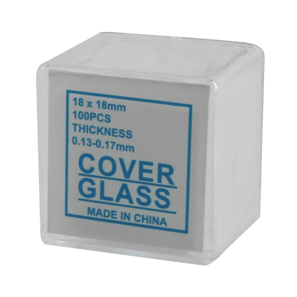 200Pcs Glass Microscope Cover Slide Slips Square Rectangle Blank Slides for Lab