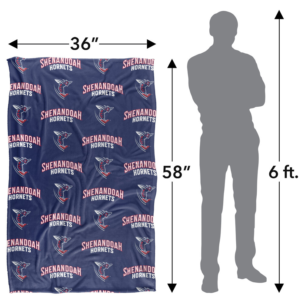 Shenandoah University Logo Pattern Silky Touch Super Soft Throw Blanket