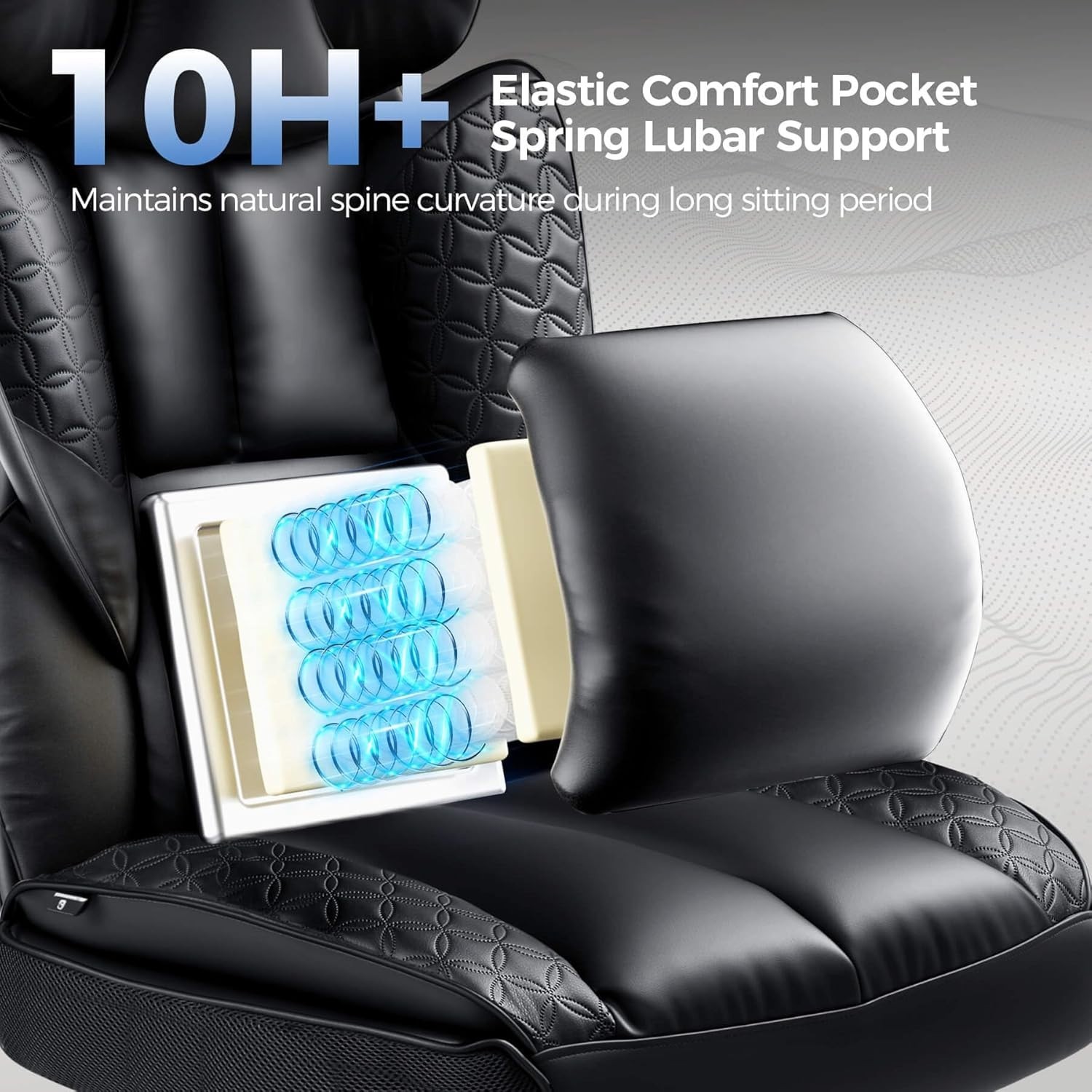 GTRACING Big and Tall Gaming Chair 400lbs Heavy Duty Office Chair with Footrest,