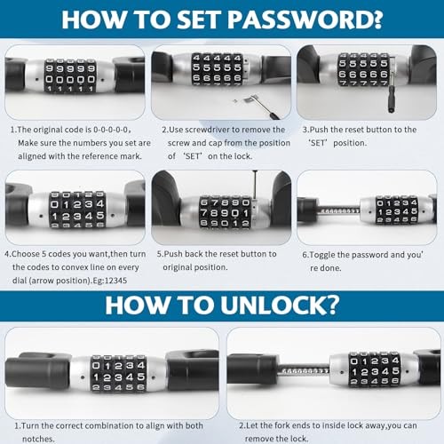 Car Steering Lock Anti-Theft Device, Multiple Password High-Security,