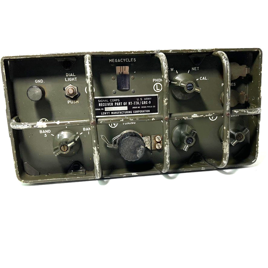 U.S. Army Signal Corps Radio Receiver Part Of RT-77A/GRC-9