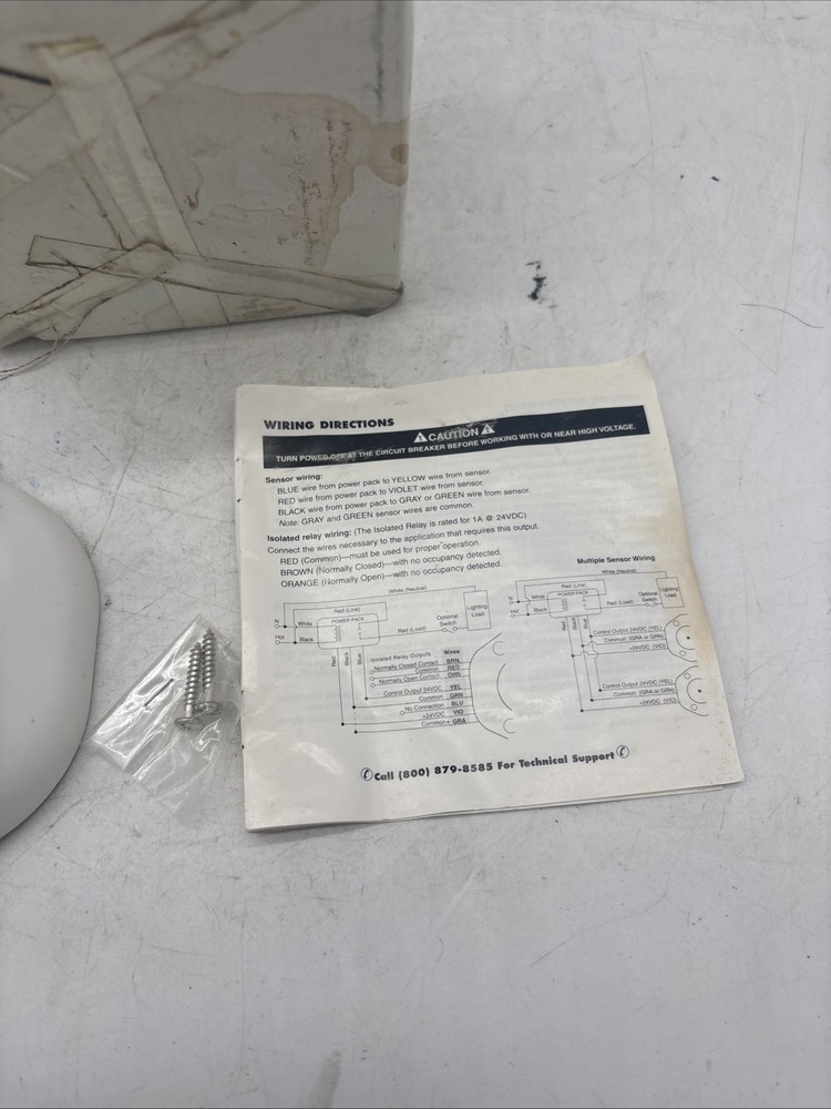 WATTSTOPPER WT-2250 ULTRASONIC OCCUPANCY SENSOR