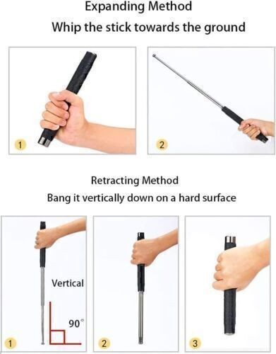 65cm Highest Grade Foldable Pointer Stick, Safety Hiking Stick with Nylon Bag US