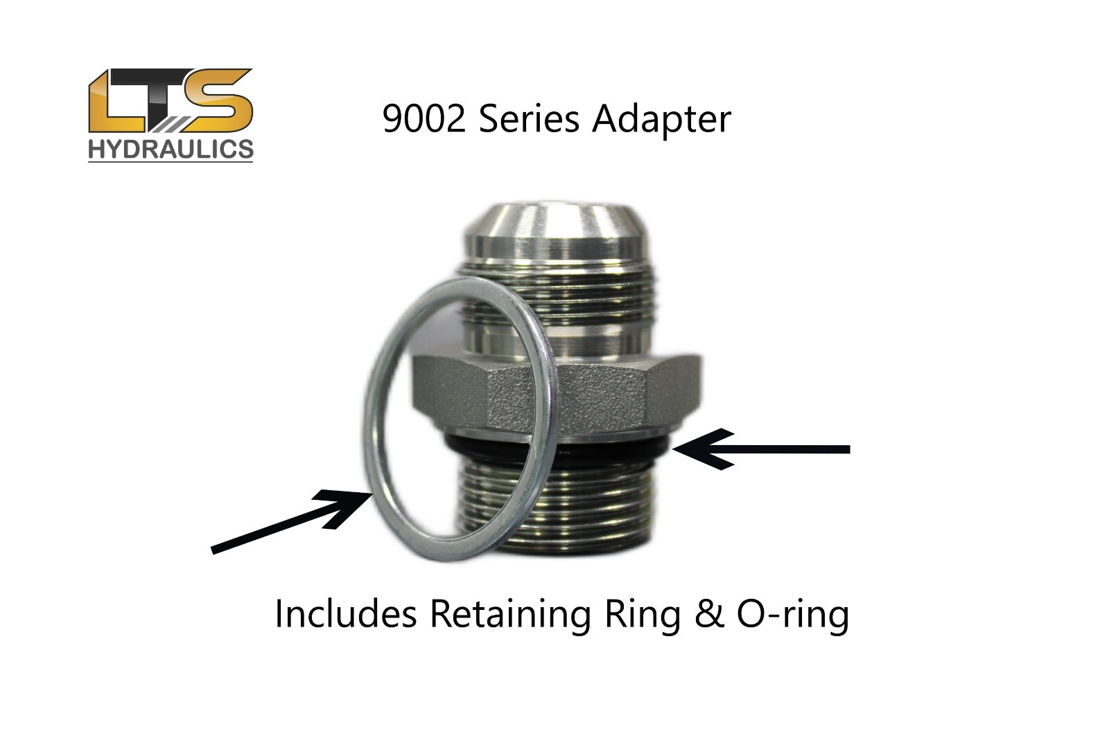 3/8" Male JIC x 1/2" Male BSPP British Parallel Pipe Straight Adapter 9002-06-08
