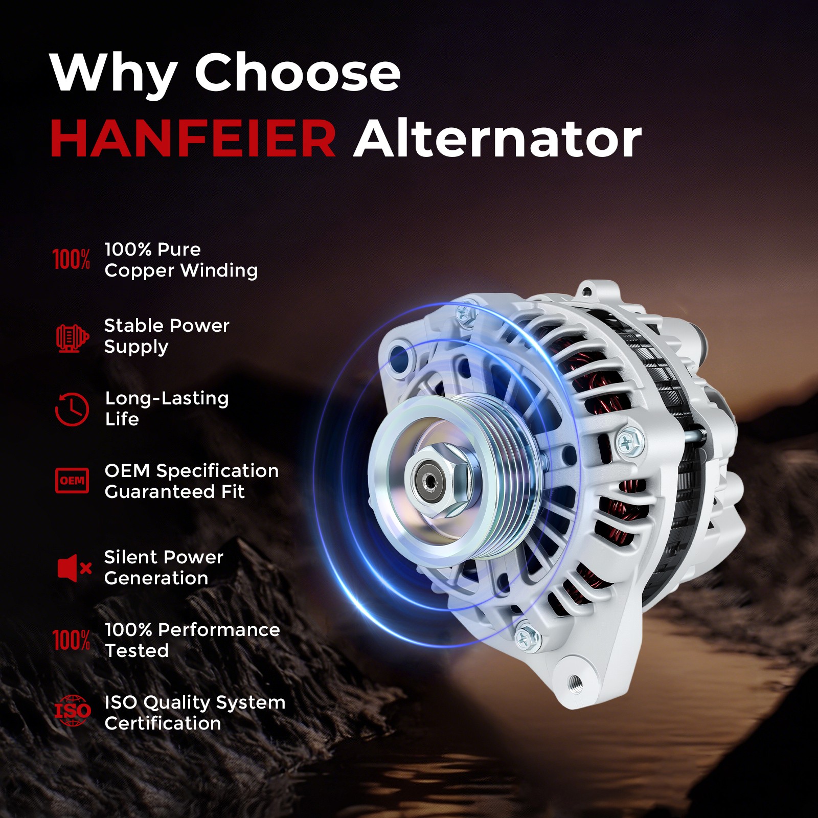 13893 Alternator For 2001 2002 2003 2004 2005 Honda Civic DX LX EX l4 1.7L