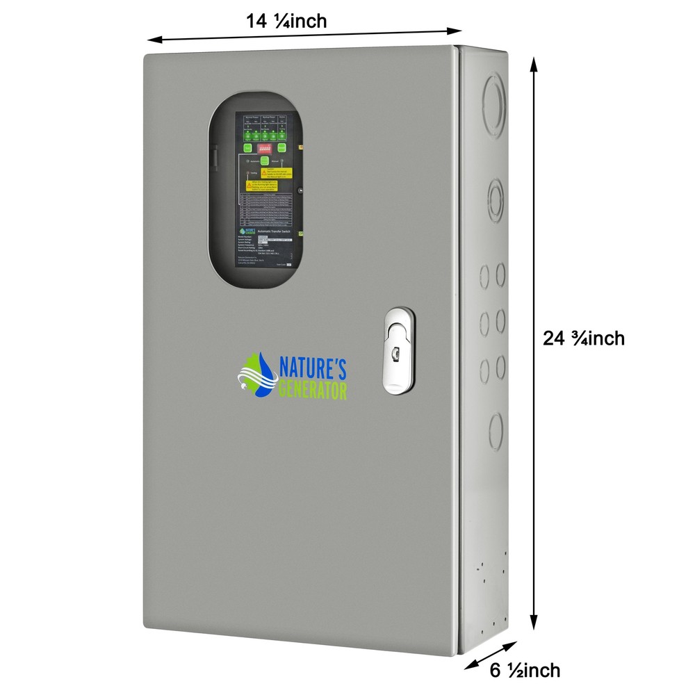 Nature's Generator Pre-Wired 120V/240V 50A 12 Circuits Automatic Transfer Switch