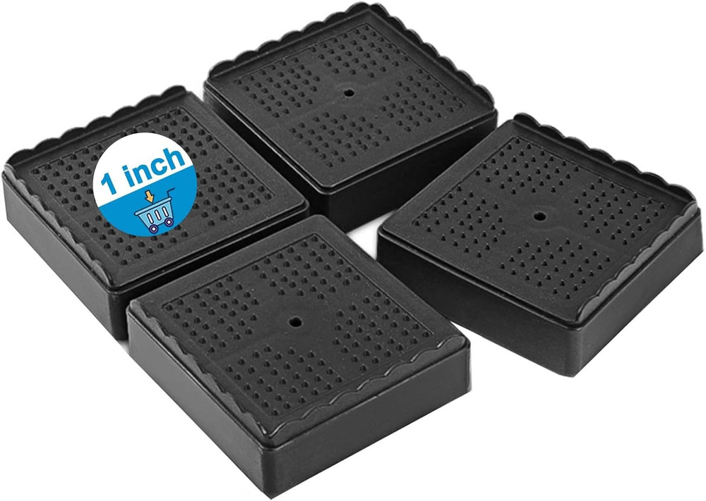 Adjustable Bed Risers, Stackable Furniture Risers for Table, Couch, Chair (4 Pac