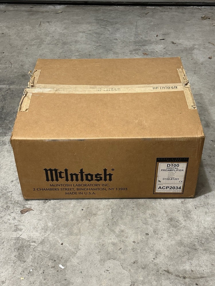 Sturdy EMPTY Shipping Box for McIntosh D100 Pre Amplifier