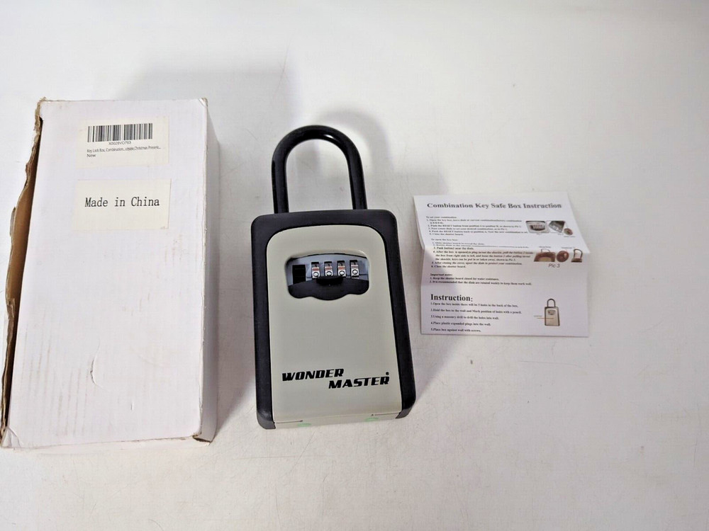 WONDER MASTER KEY LOCK BOX, COMBINATION OUTSIDE