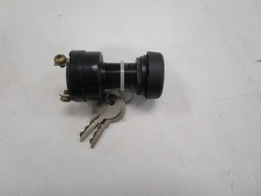 ON / OFF IGNITION SWITCH W/ KEYS BLACK MARINE BOAT