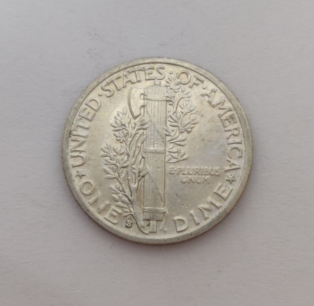 1931-S MERCURY DIME XF