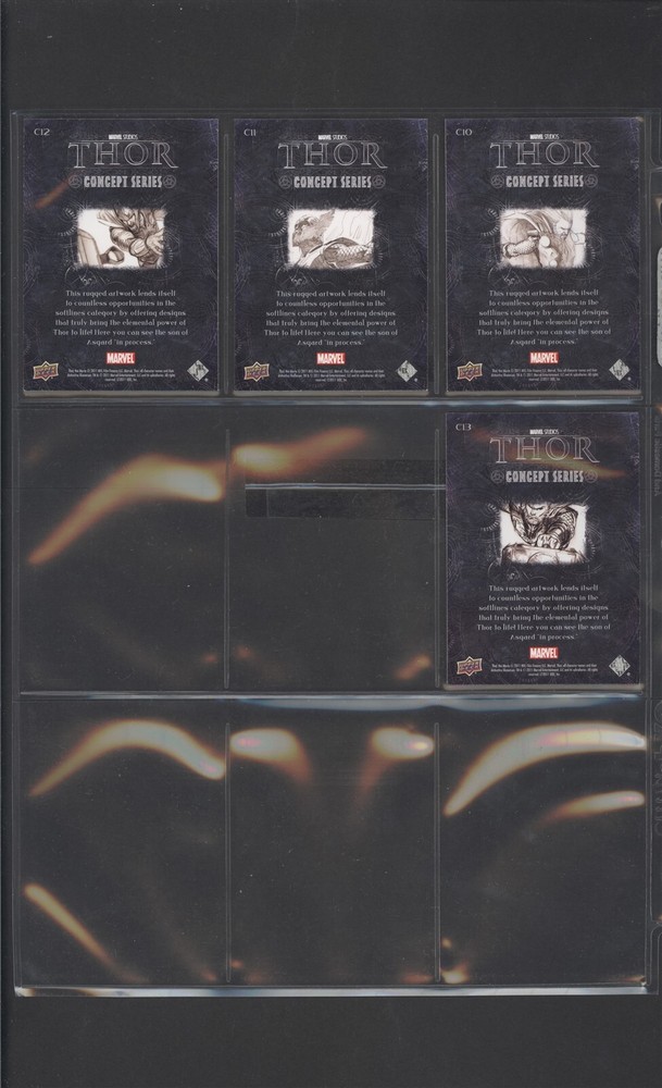 2011 Upper Deck Thor: Concept Series Cards Complete Set (13/13) B1