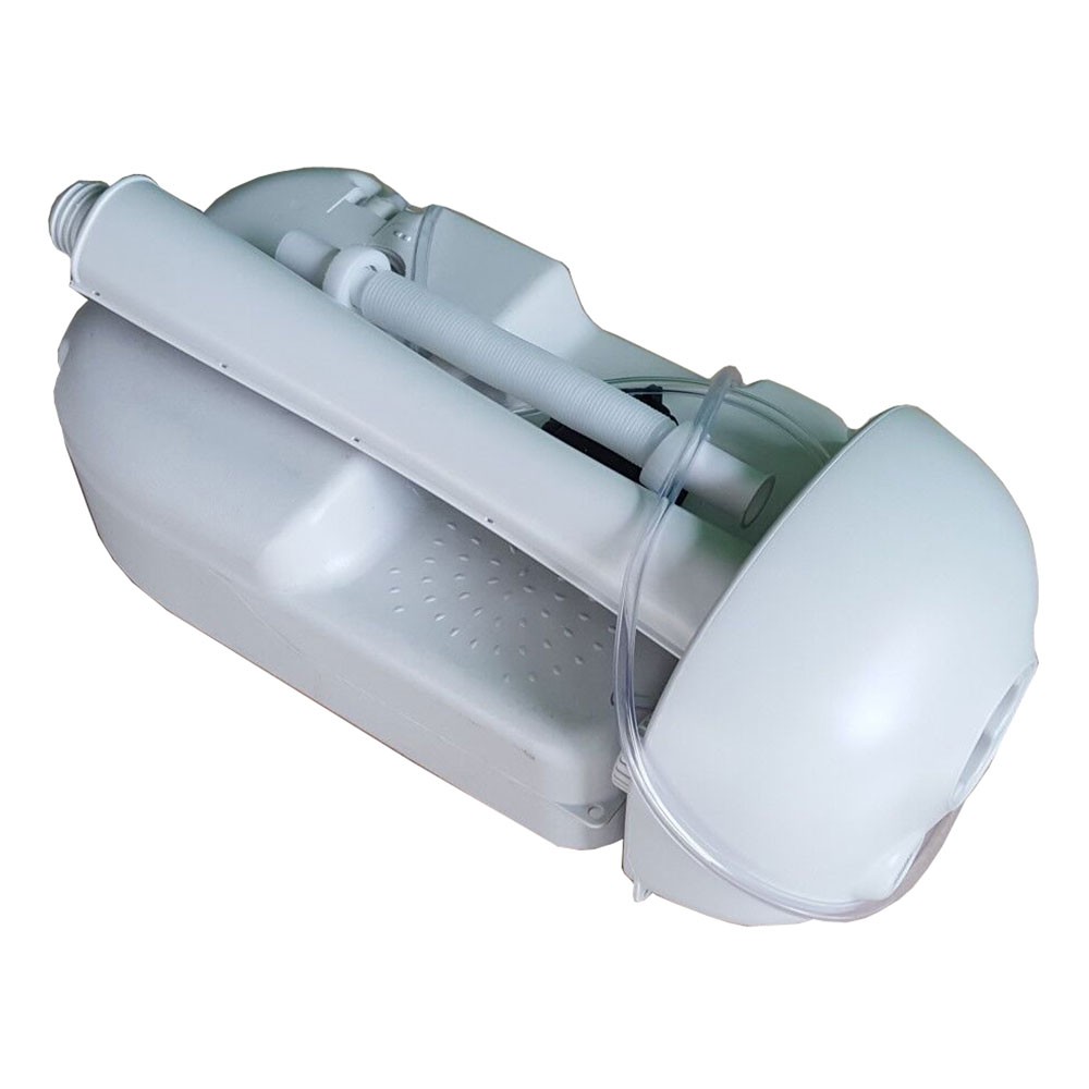 Portable Outdoor Foot Pump Camping Sink Hand Wash Basin w/ 3.5L Water Tank White