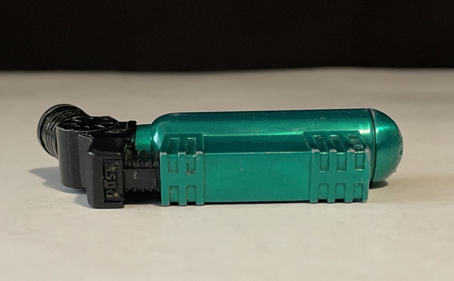 Eclipse Techno Handheld Torch Green Lighter Sparks