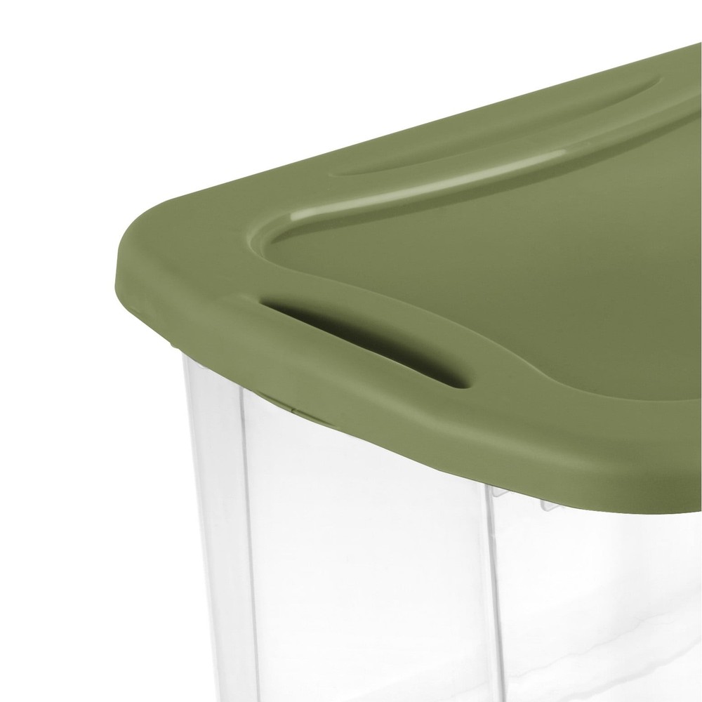 Sterilite EZ Carry 40 Quart Medium Storage Bin, Clear Plastic Storage Container