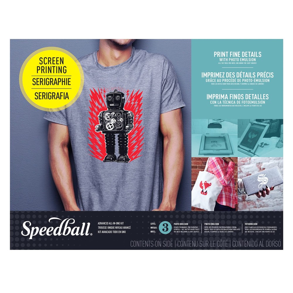 Advanced All-In-One Screen Printing Kit, Includes LED UV Exposure Lamp