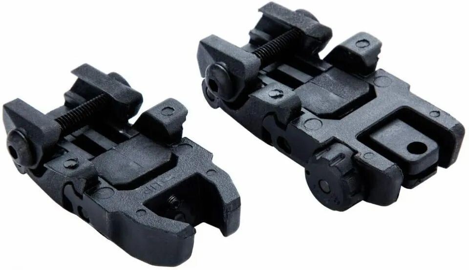 NEW Flip Up Sight New Generation Front & Rear Back Up Sight Set Black