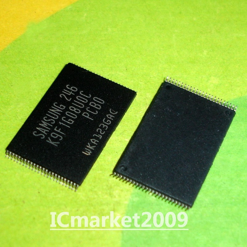 5 PCS K9F1G08U0C-PCB0 TSOP-48 Flash Memory ICs Chip