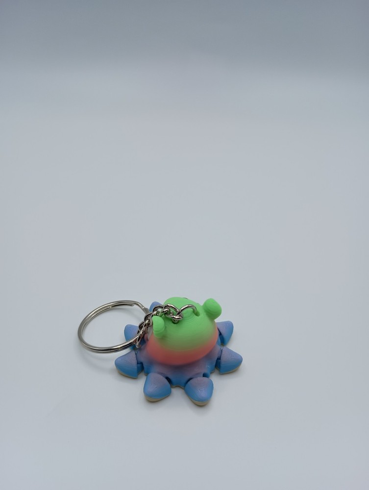 3D Printed Jiggle Pet Dumbo Octopus Keychain