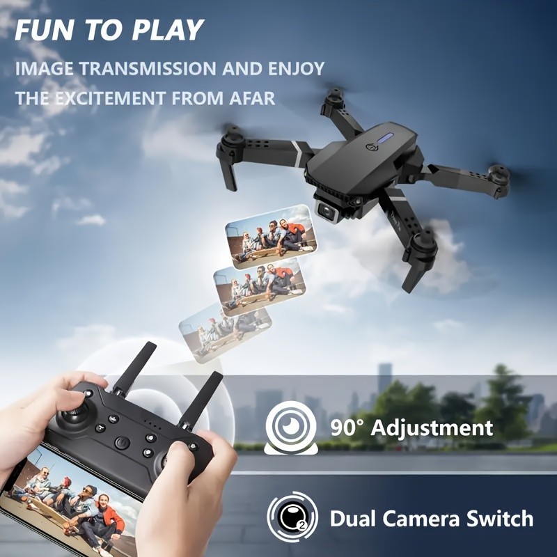 2025 RC Drone with 8K HD Dual Camera FPV WIFI Foldable Quadcopter