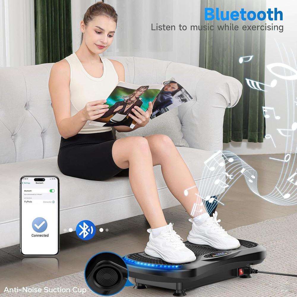 Vibration Plate Exercise Machine for Lymphatic Drainage, Vibration Machine for F