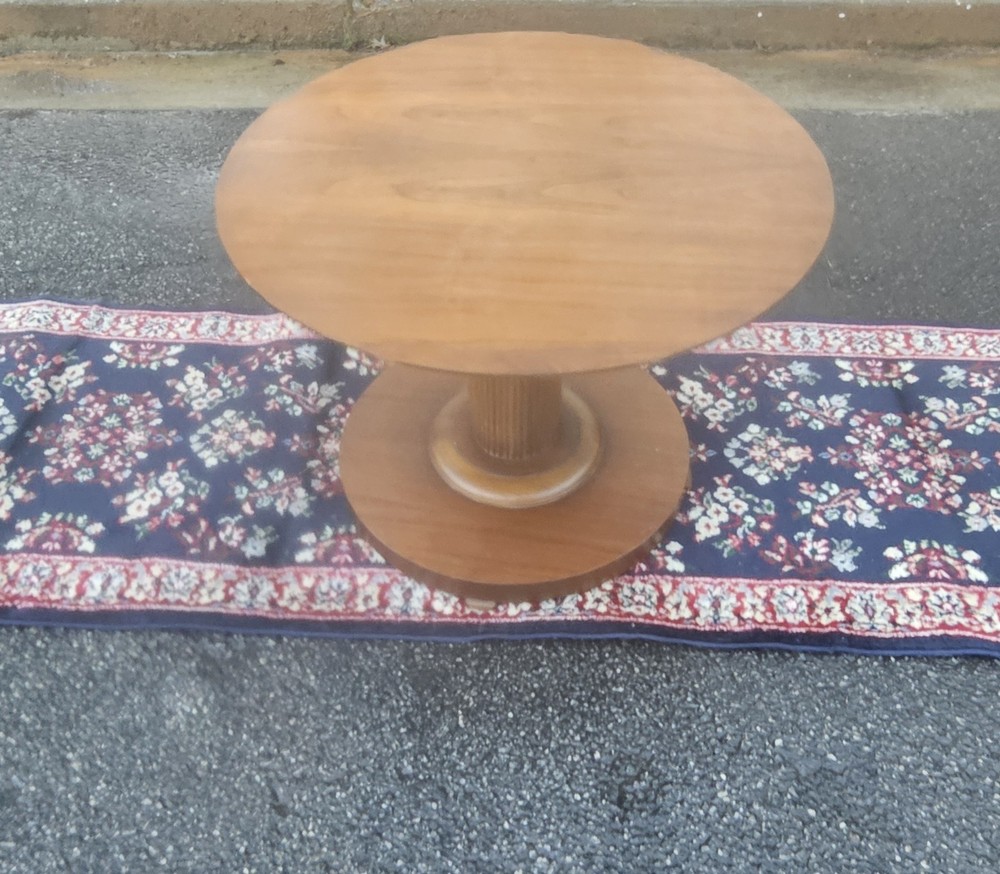Lane Solid Walnut Accent / Side Table MCM Rarity