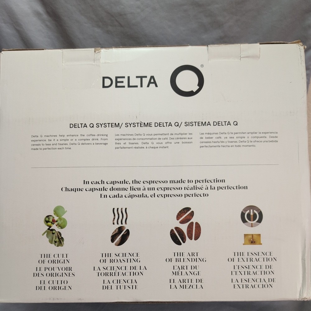 Delta Q Quick Espresso Machine Compact Capsule Coffee Maker Anthracite - Pods On