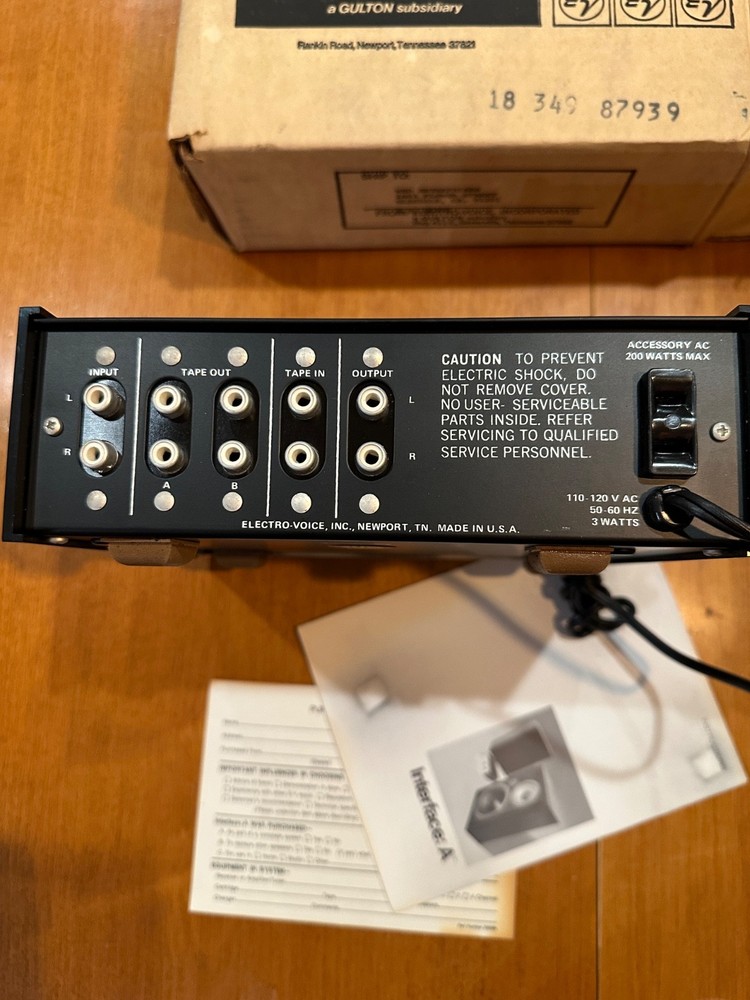 Vintage Electro-Voice Interface A Equalizer