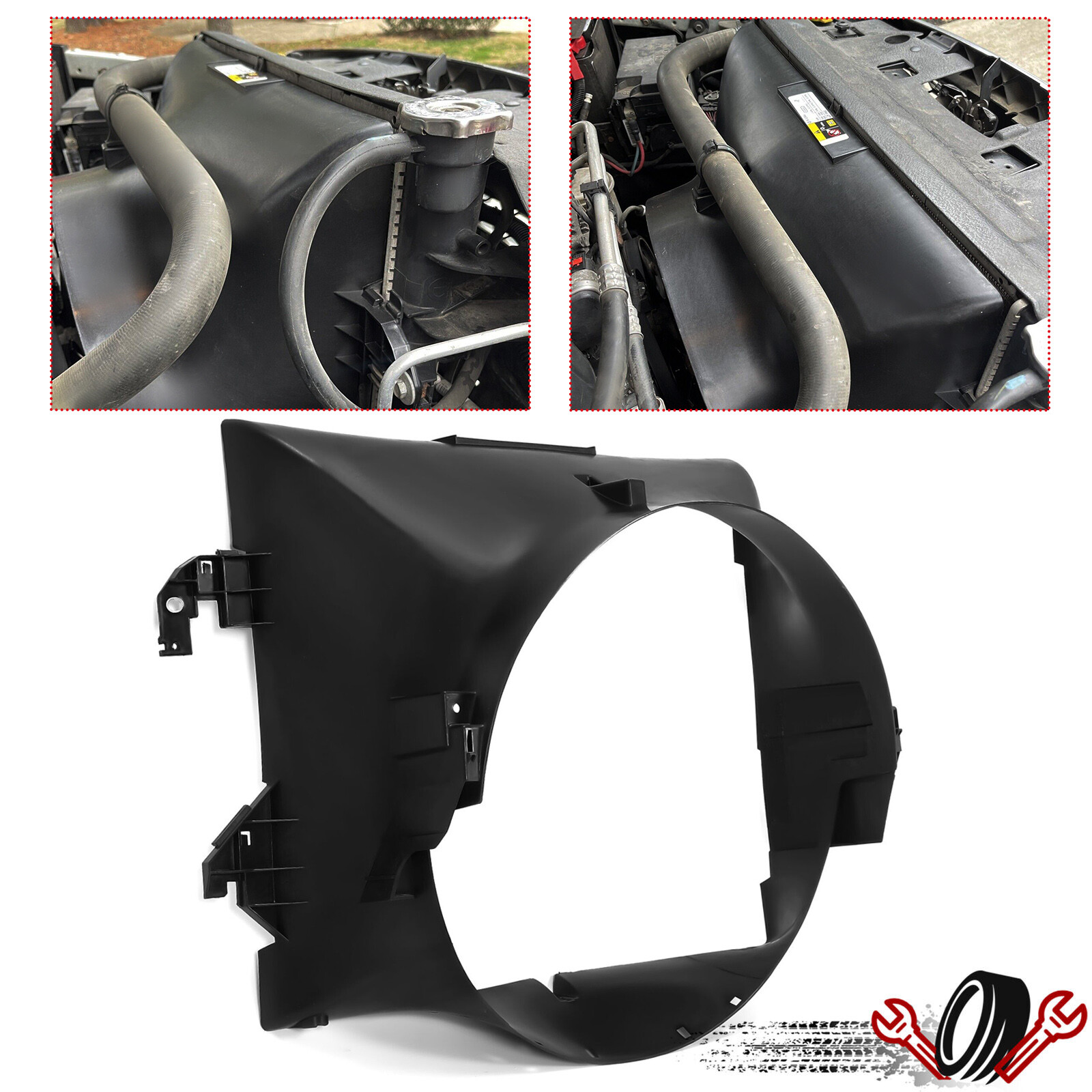 Radiator Fan Shroud For Dodge Ram 1500 2500 3500 Pickup 2009-2022 #CH3110130