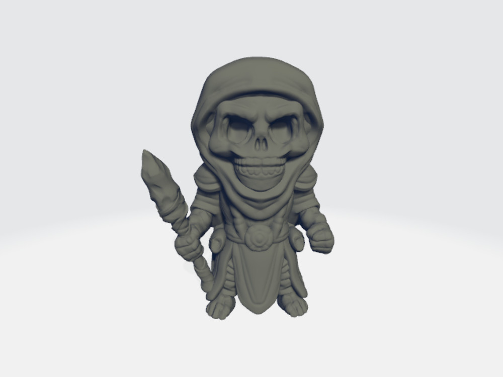 Seahorse 3D - Skeletal Mage